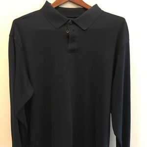 Men’s roundtree & York long sleeve polo 2XT navy